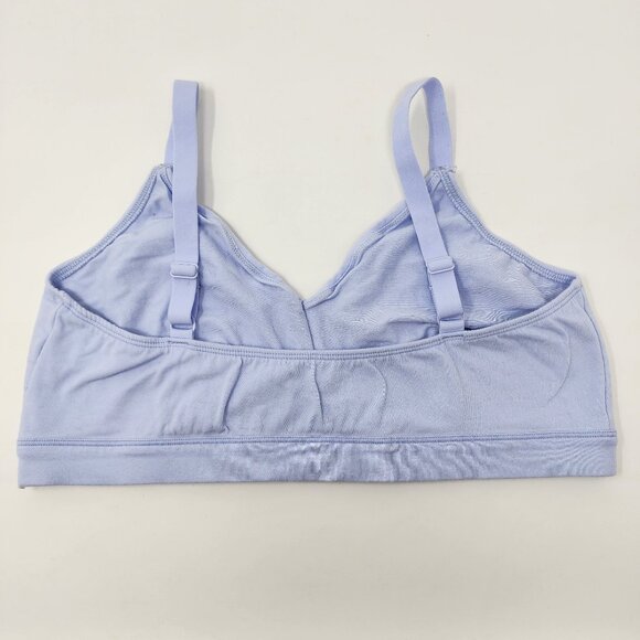 Lot 3 Jockey Womens XL Seamfree Bralettes Bra Striped Lined Wire Free 1 Cotton - Picture 11 of 12